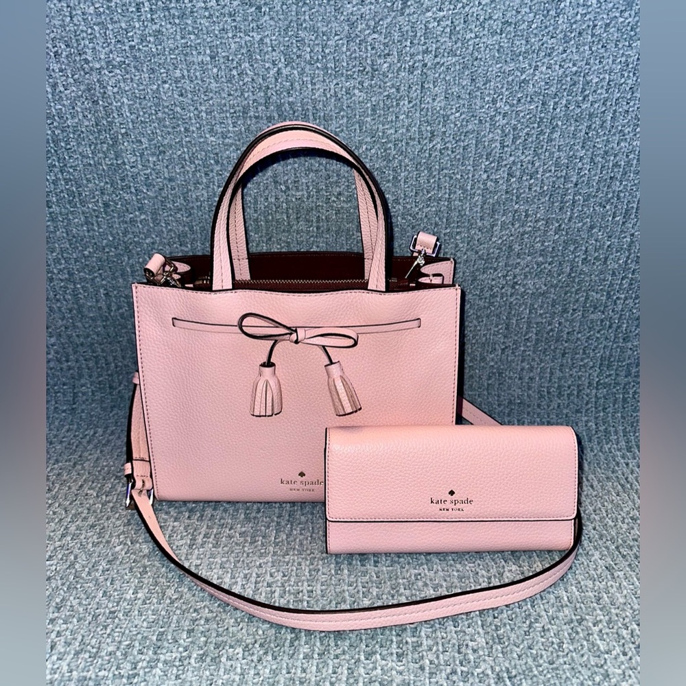 Kate Spade Pink Satchel & Wallet Set